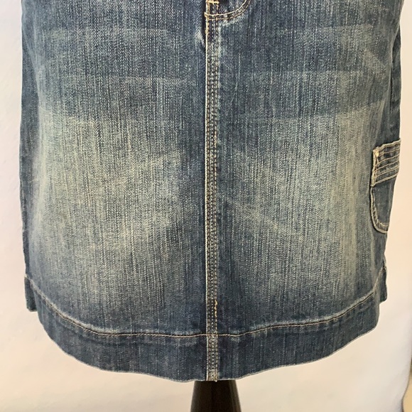 NOIR Denim Bling Mini Skirt - Picture 3 of 12